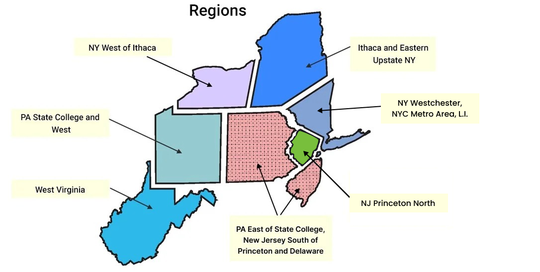 Regions Map